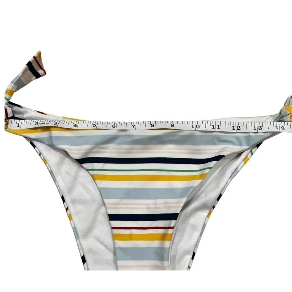 Cabana Del Sol Swimsuit Stripe Bikini Size L NWOT